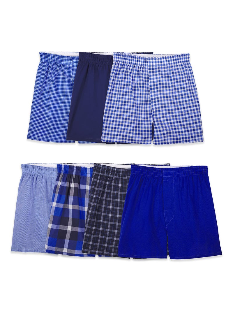 Fruit of the Loom boys Boxer Shorts Underwear, Woven - 7 Pack Assorted, X-Large US - Image 1